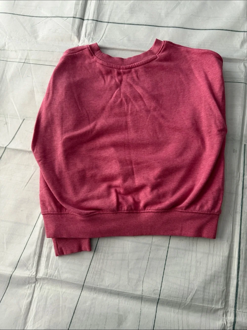 Old Navy Bright Pink Heart Globe Sweatshirt